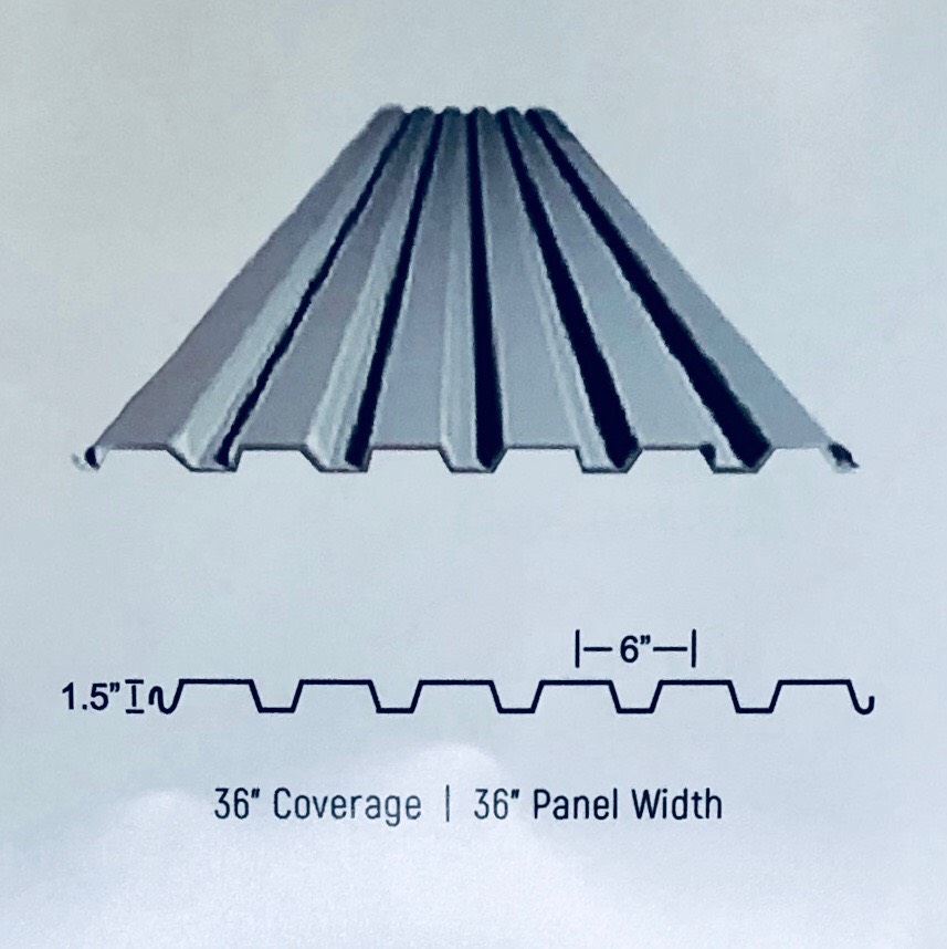 20 Ga X 36" X 12' Galvanized Corrugated Steel Sheets | Industrial Metal ...